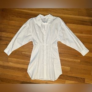 Steve Madden Pintuck Cotton Shirt